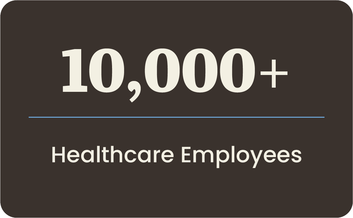 Over 10,000 healthcare employees